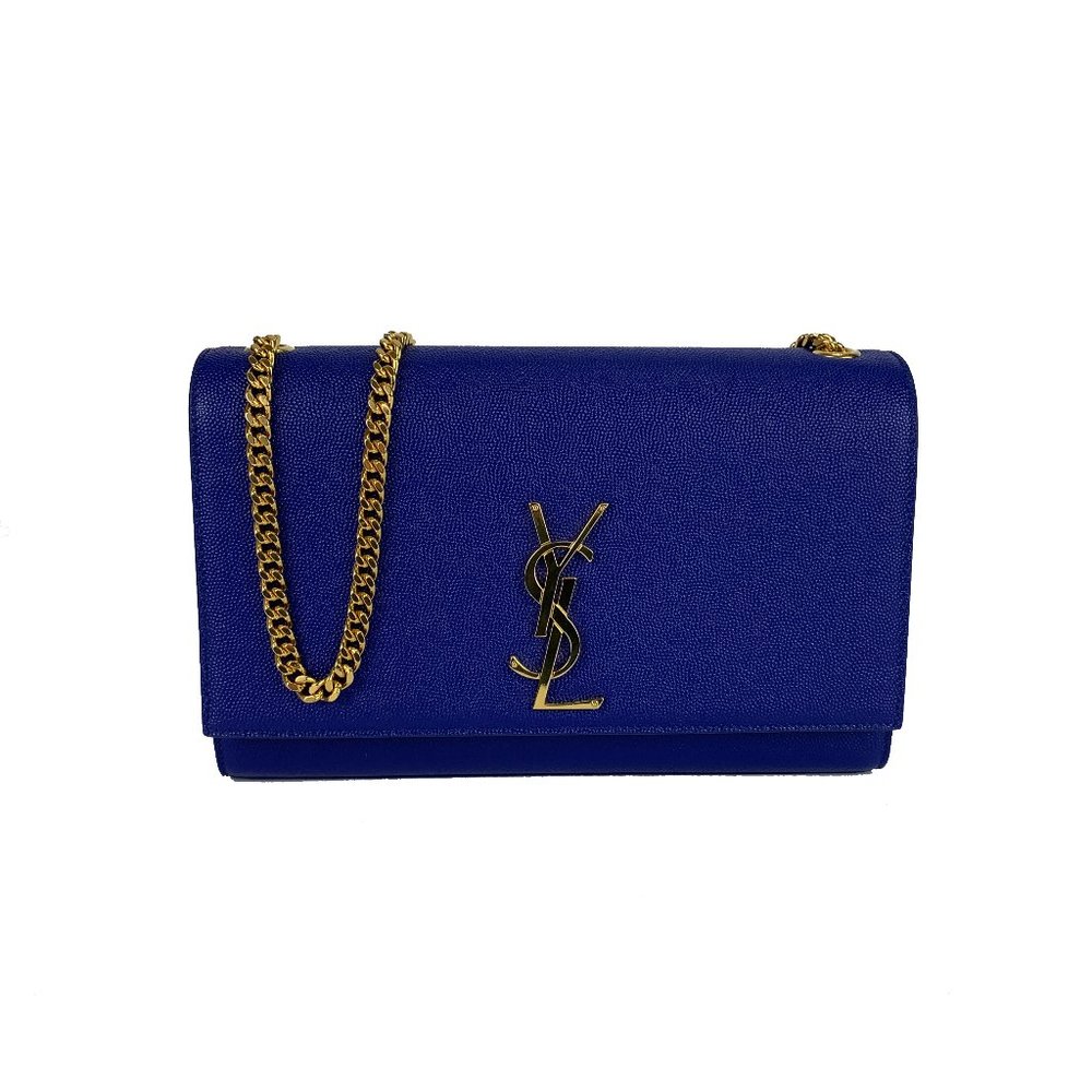 YSL Saint Laurent Kate Medium Bag Navy Blue